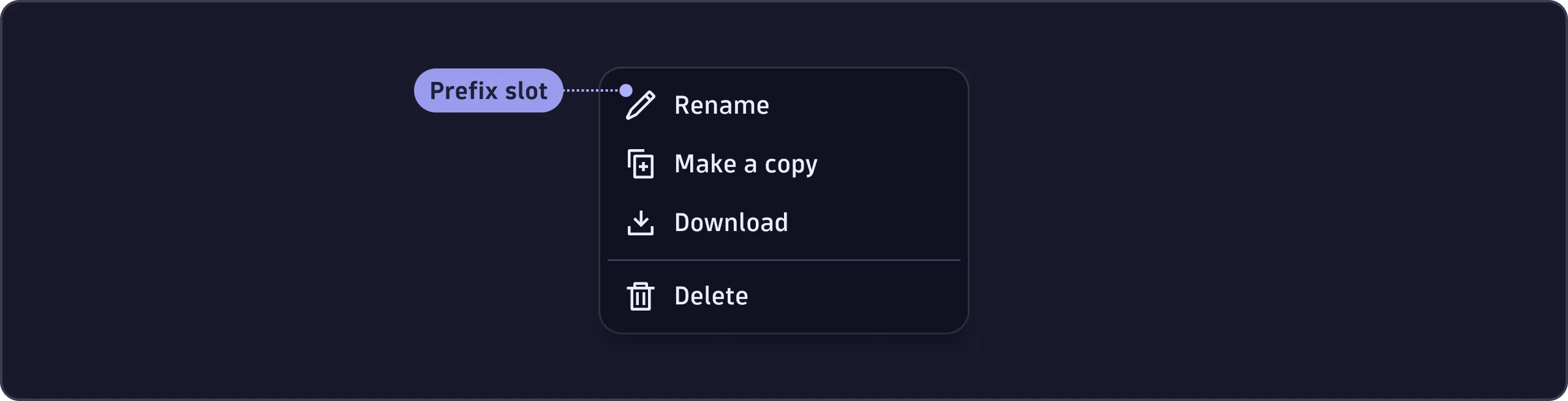 Asset explanation