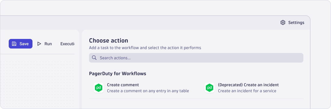how to communicate a deprecated workflow action