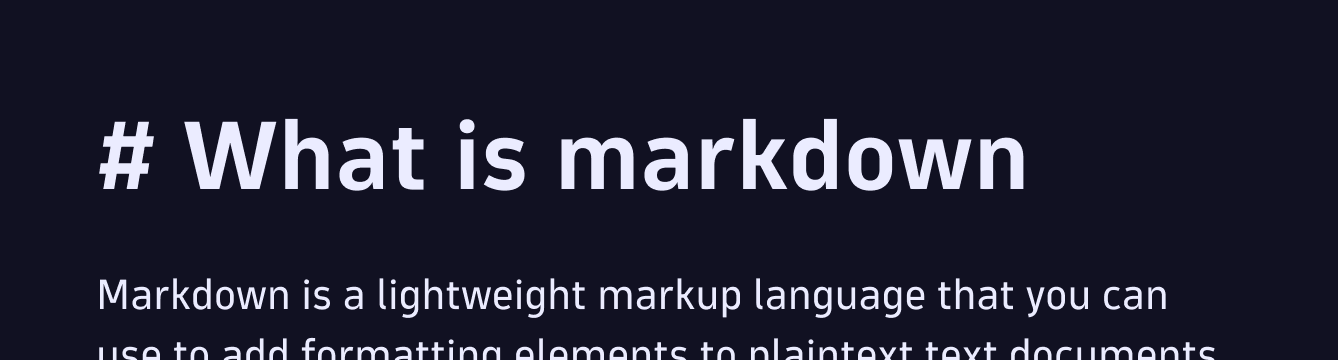 Markdown